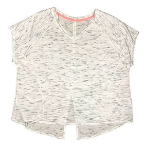 Calvin Klein Performance Split Back Grey White T-shirt XL